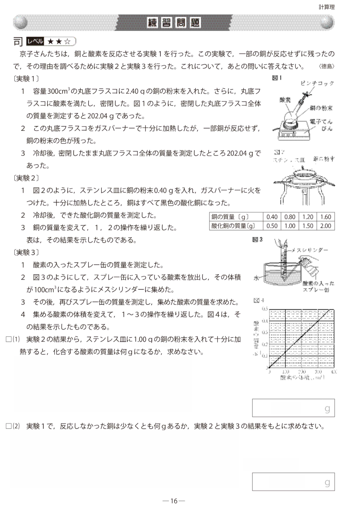 高校入試攻め方のコツ 節約 理科（計算問題）